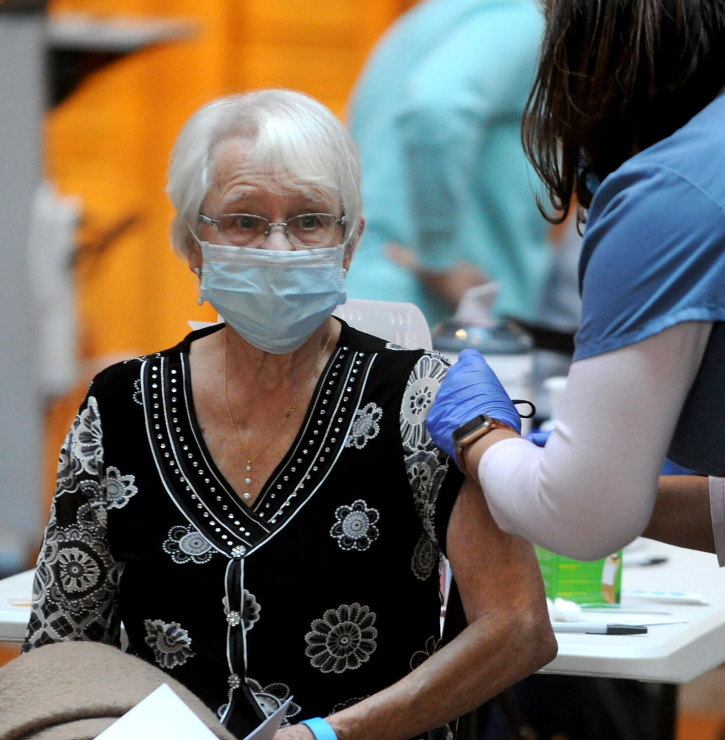 Patricia Komorowski vaccine recipient